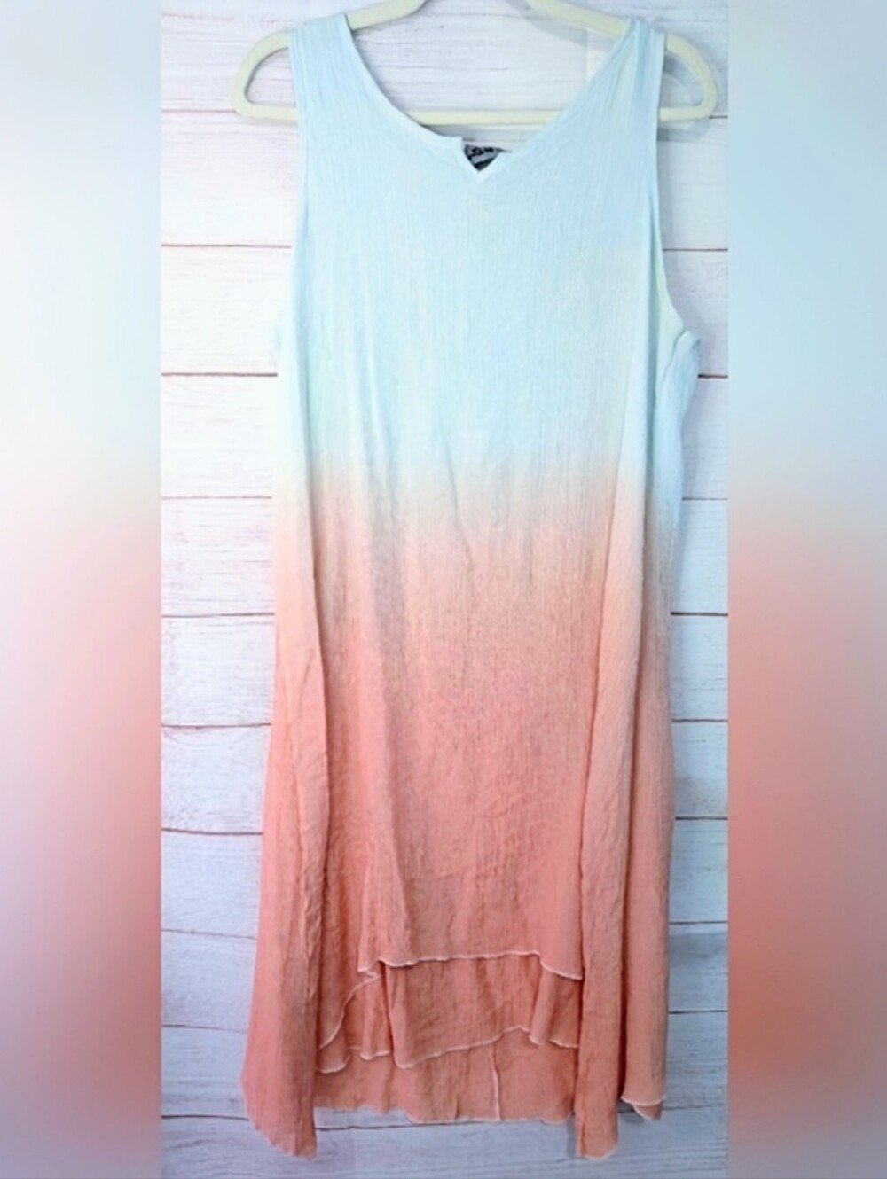 Nwot Summery  Cherie Bliss Ombre Crepe Lightweight Flowy Tank Dress 👗size  Xl